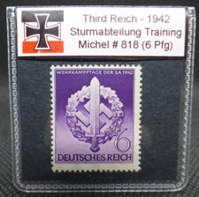 Nazi Germany 1942 WW2 Military Training Stamp Reichspfennig Rare Artifacts