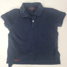 Ralph Lauren Navy Blue Polo Shirt Short Sleeve Size Small Youth Boy's Size SMALL