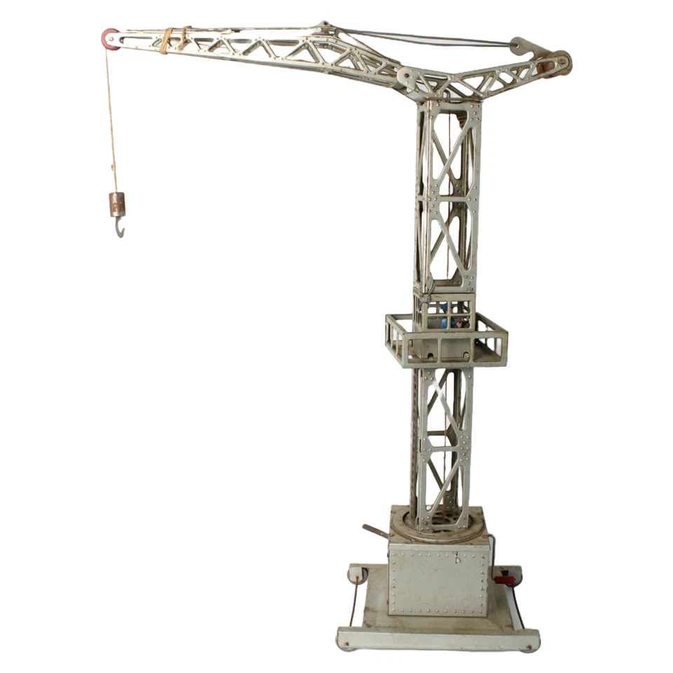 Rare Joustra Toy Crane from France ca. 1950–1965 | Mechanical Metal Crane - Image 3 of 4