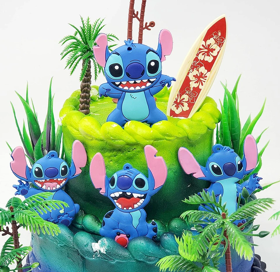 Juego de adorno de pastel de cumpleaños Stitch Deluxe - Nuevo Foto 2 de 4