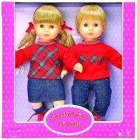 Sweety Twins 15'' Blond Dolls 1 Boy & 1 Girl on sale Sweety Twins 15'' Blond Dolls 1 Boy & 1 Girl on sale