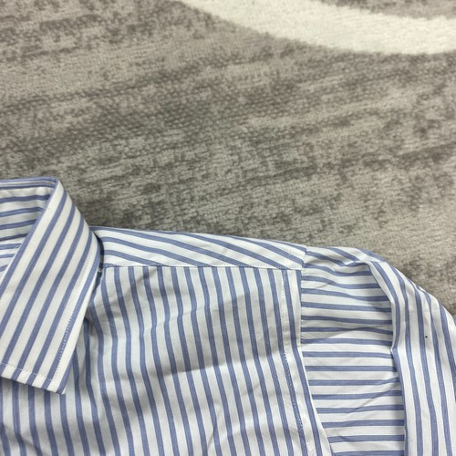 VTG Brooks Brothers Oxford Makers Button Shirt 15 - 2 Blue White Outdoor Hickory - Picture 5 of 11