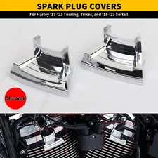 Chrome Spark Plug Covers For Harley Touring Electra Road Street Glide Softail US