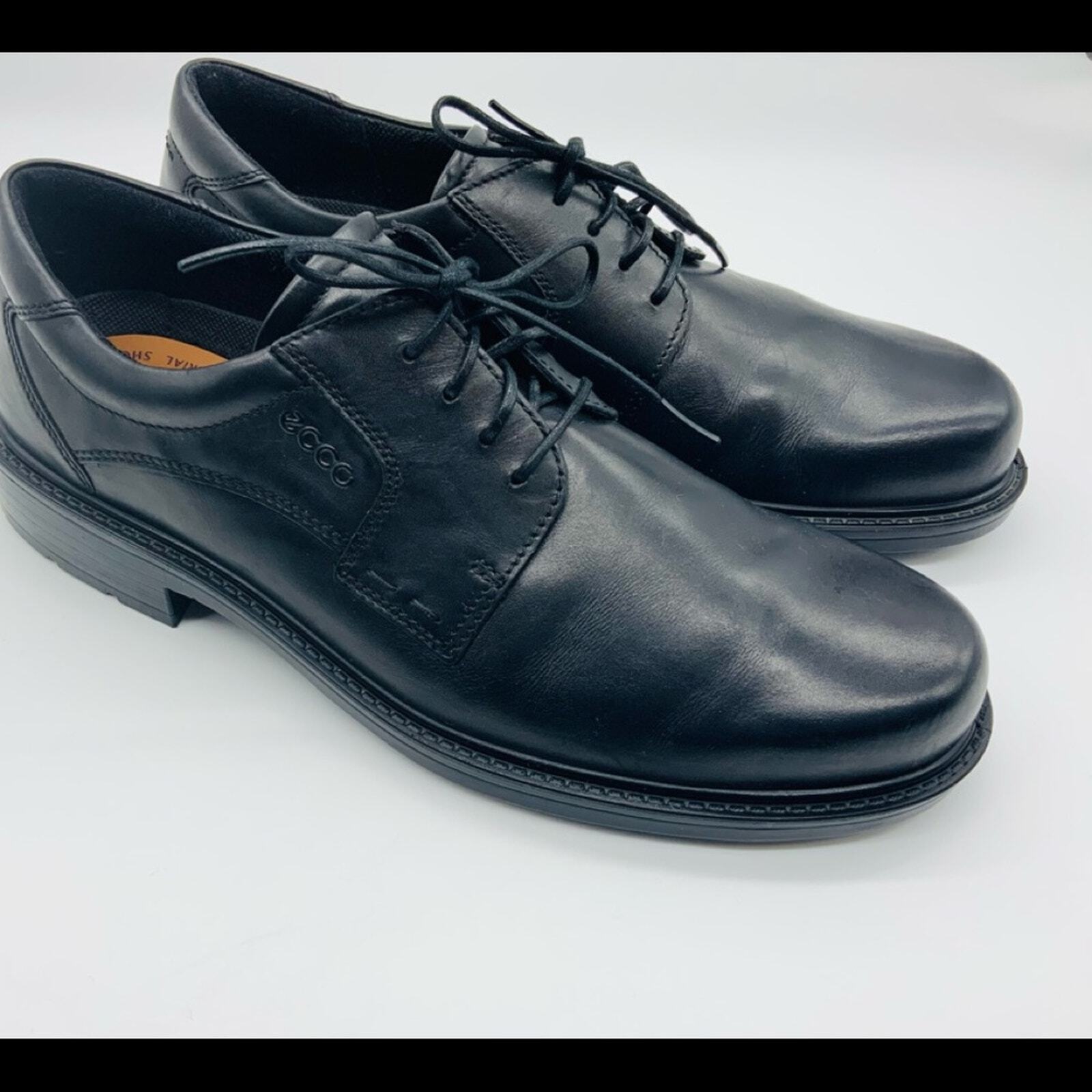SAOLA Scarpe uomo Ecco nere Oxford comode stringate eleganti casual ammortizzate taglia 10 5