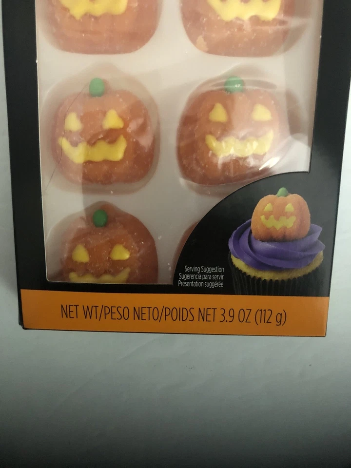 Pumpkin Jack O'Lantern Gummy Decorations 1 ea 8 Ct Wilton Halloween-See Below - Image 3 of 4