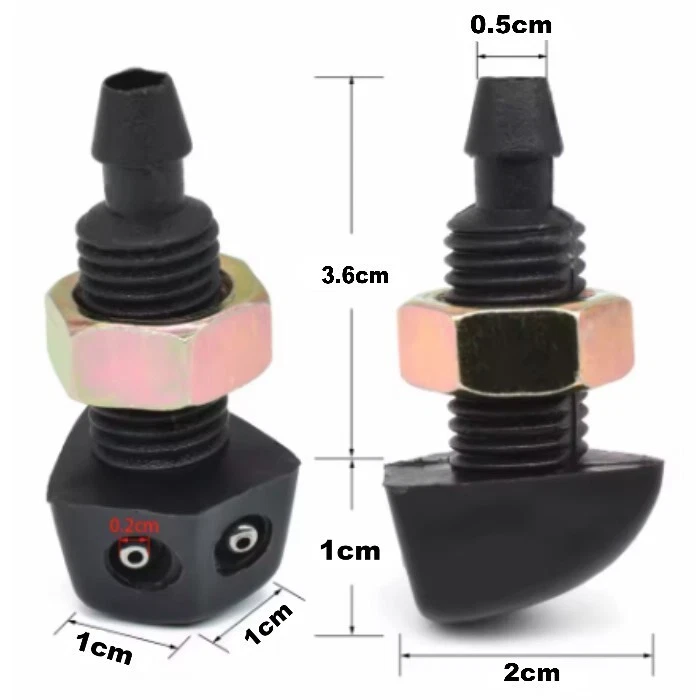 2x Buse Gicleur Lave glace Essuie-glace Avant pour Peugeot Citroën Renault... - Photo 3/4