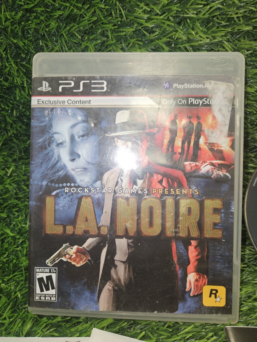 Sony Playstation 3 PS3 L.A. Noire w/ Manual Badge & Inserts