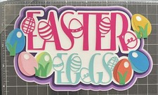 Easter Eggs - Handmade Paper Piecing Scrapbook Embellishment Die Cuts