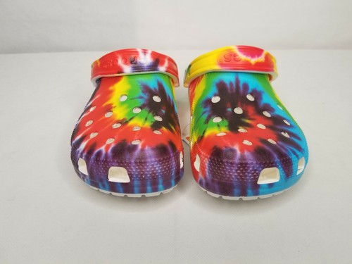 Crocs Classic Tie-Dye Graphic Clog Unisex Size M12- New w/Tags FW3