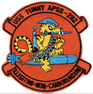 5'' NAVY USS TUNNY APSS-282 EMBROIDERED PATCH