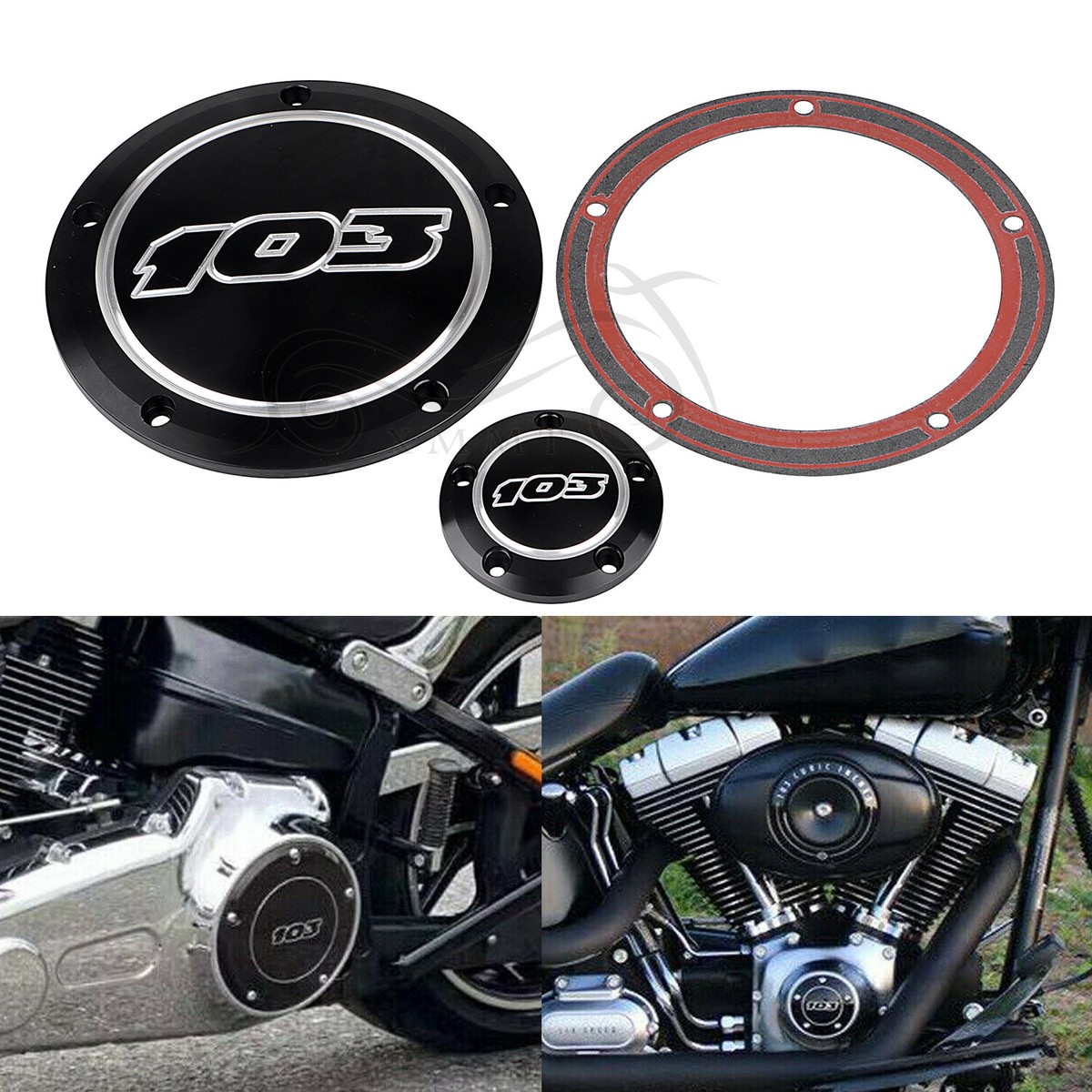 103 Derby Timing Timer Cover For Harley Rocker C FXCWC Softail