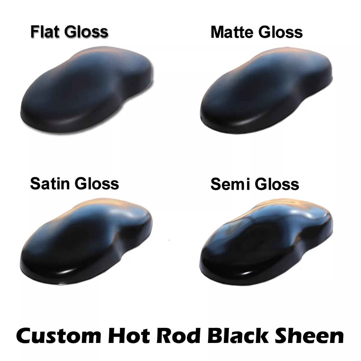 Hot Rod Black 1.5 QUART Kit - Choose Flat, Matte, Satin, or Semi Gloss  Sheen