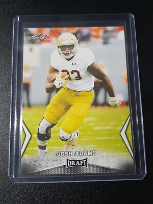 Josh Adams - Leaf Draft 2018 - New York Jets, Notre Dame Fighting Irish