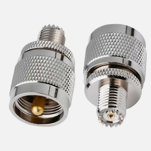 2Pack UHF PL-259 Male to UHF Female RF Ham Radio Antenna Coax Adapter Connector - Picture 3 of 3