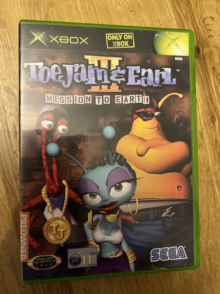 Toe Jam and Earl III (3) Mission To Earth Xbox Original PAL