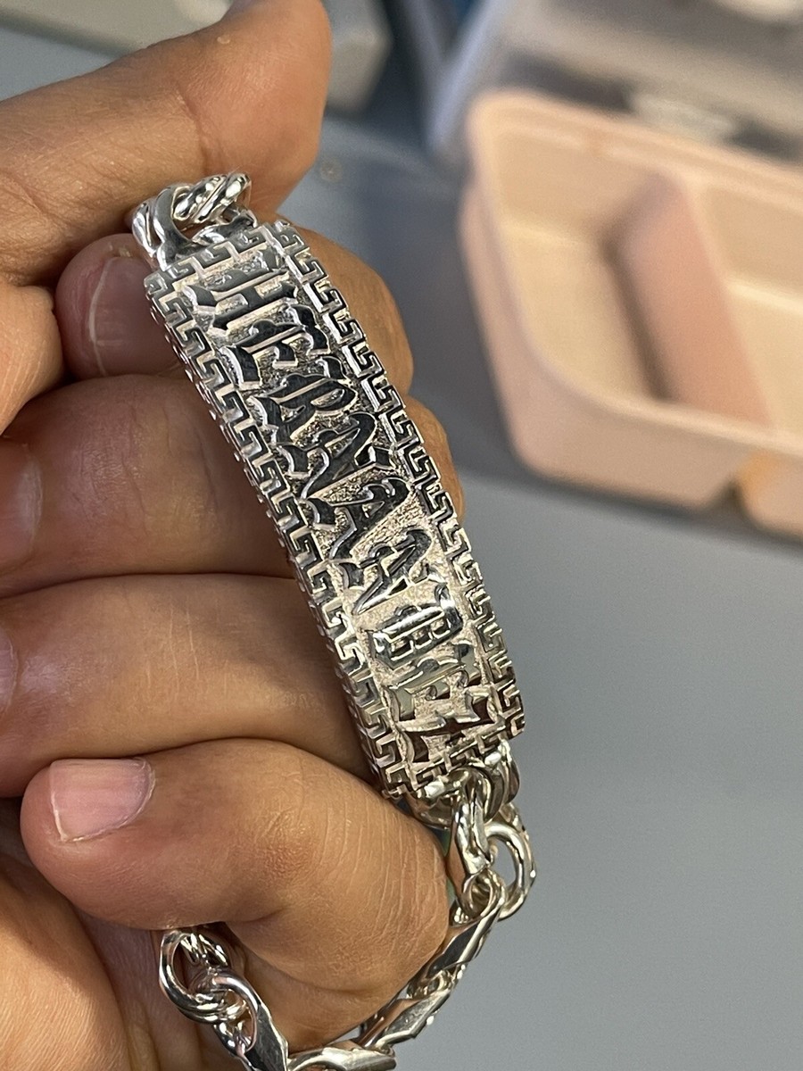 925 sterling silver custom made chino bracelet Hernandez