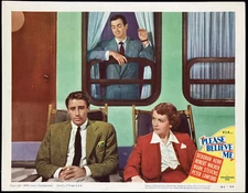 PLEASE BELIEVE ME Orig Movie Lobby Card Poster 1950 Deborah Kerr Peter Lawford