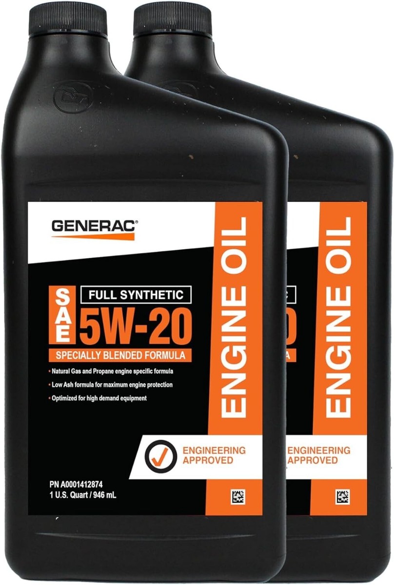 PLANTESSENTIALOIL5ML×20PCS Generac 5W-20 Maintenance Kit with Oil for 20kW & 22kW 0J932300
