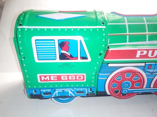 Puff-Puff Loco ME 660 Tin Toy Train Japan works see video - Picture 2 of 16
