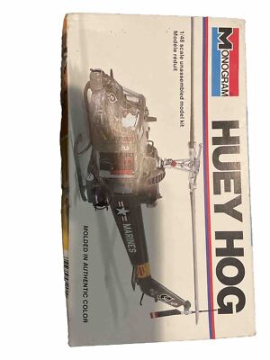 Monogram HUEY HOG  1:48 scale 1977 Sealed Plastic Model Kit 5201 Made in US