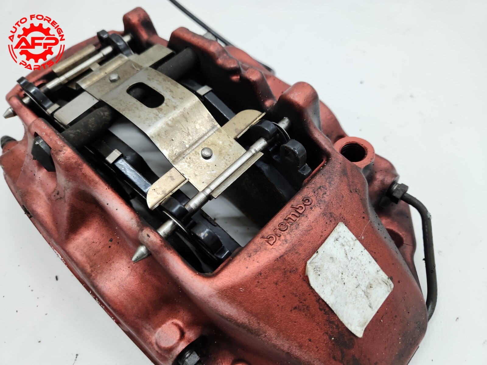 ⭐ 14-21 Maserati Quattroporte GTS Front Right Brembo Brake Caliper Shoe Red Oem