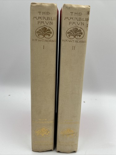 The Marble Faun by Nathaniel Hawthorne The Houghton, Mifflin and Co 1890 2 Vols - Picture 2 of 15