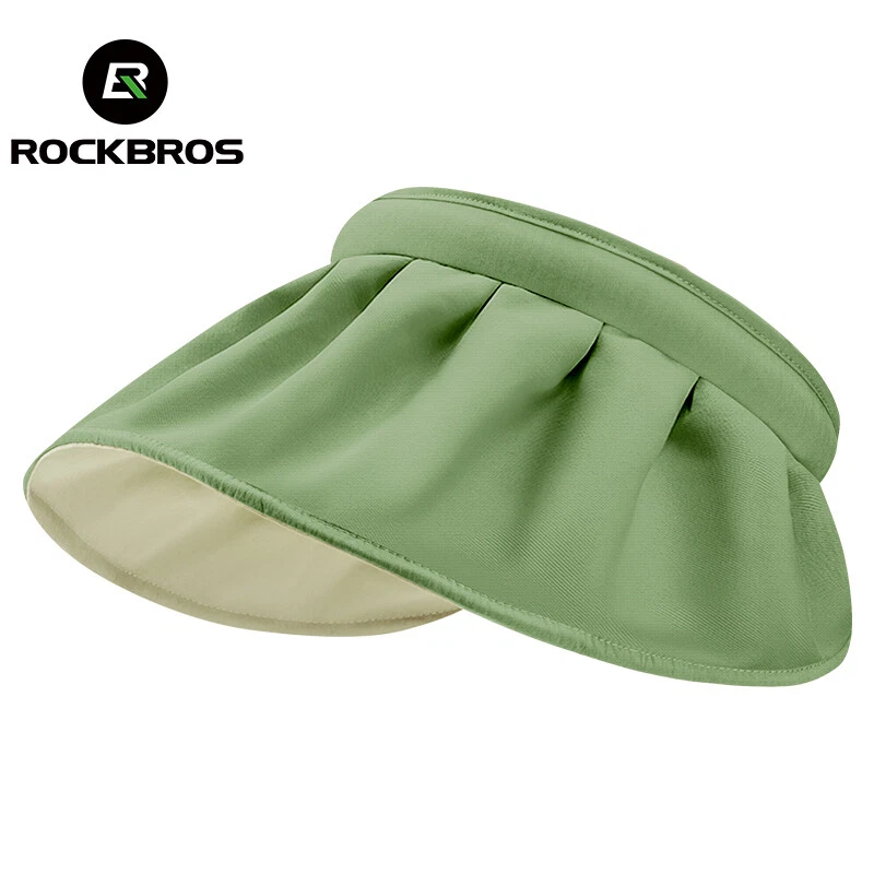 ROCKBROS Summer Sun Cap Wide Brim Hat for Women Roll Up Adjustable Visor Hat