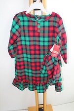 Jammies Families Girls Size 5-6 Gown Doll Nightgown Sleepwear PJ's NWT Plaid
