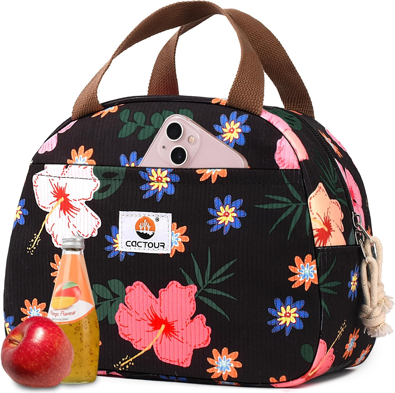 Lunch Bag For Women Girls Teens, Cute Lunch Box Cooler Bag, Portable I