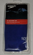 Speedo Silicone Junior Swim Cap Royal Blue One Size Latex Free Won't Snag Hair