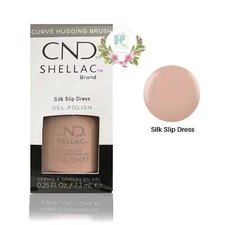 CND Shellac UV Gel Polish 0.25 oz NIB Silk Slip Dress