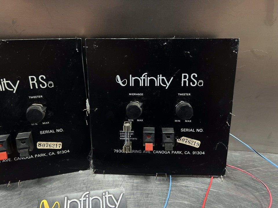 2 Infinity Crescendo RSe Speakers Crossovers Tested Excellent RS E | eBay
