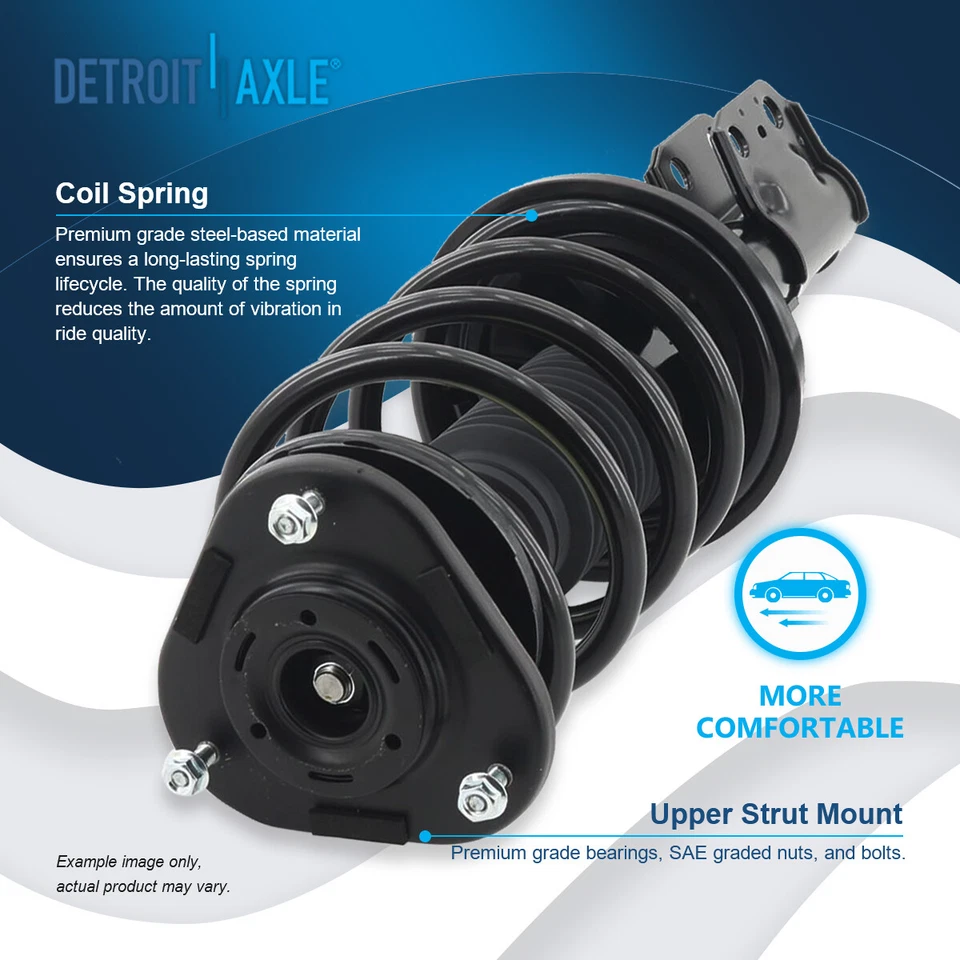 Front Struts w/ Coil Spring Asssembly for 2003 - 2008 Toyota Matrix Pontiac Vibe - Image 3 of 4