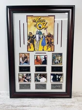 Rare Special Edition Wizard of Oz  Framed Cast Photo Facsimile Signatures 33”