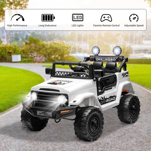 12V Kids Ride on Jeep Electric 2-Seater Truck Car Vehicle Toy 2-Way Control MP3 - Picture 7 of 10