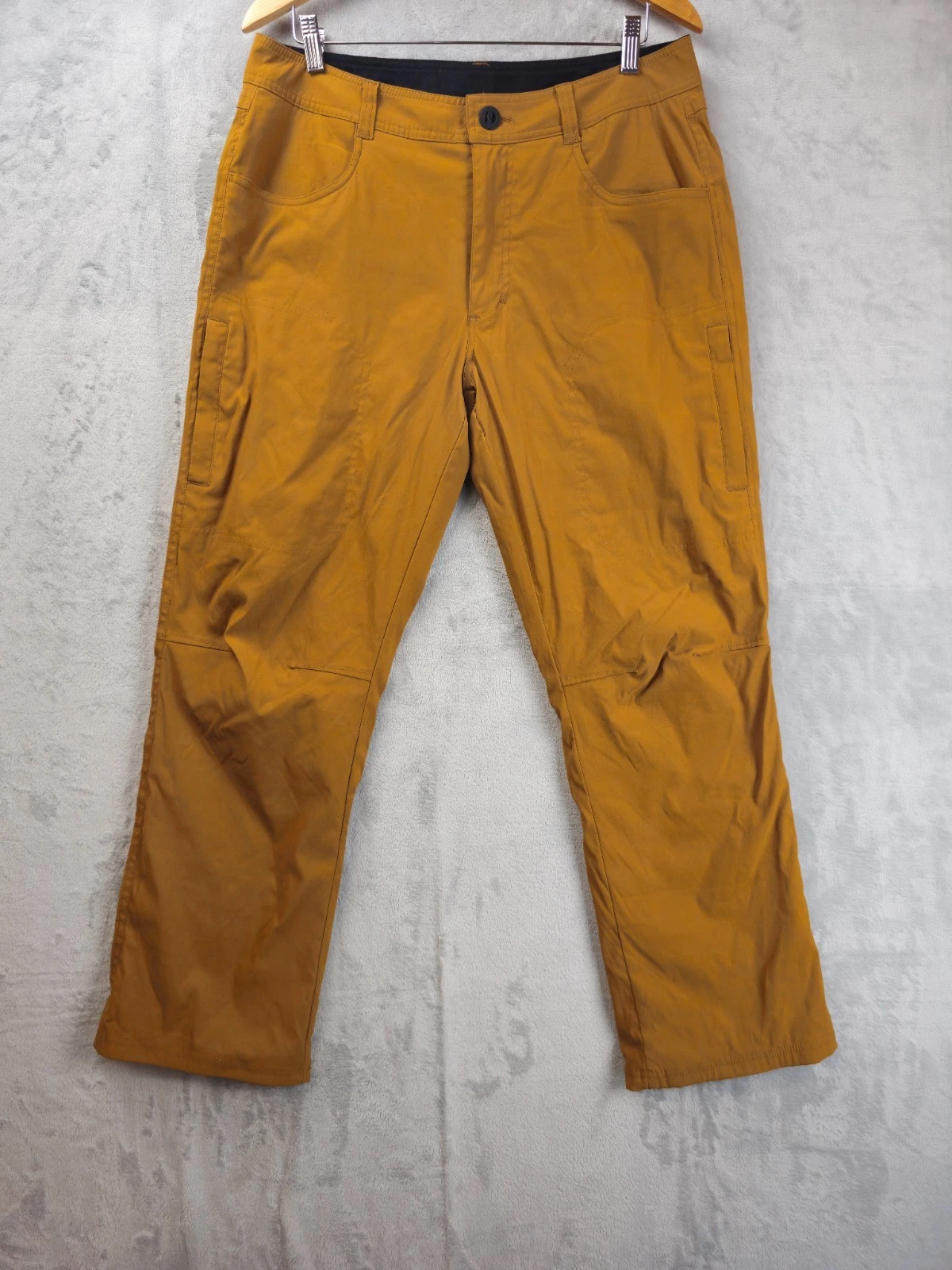 Orvis Men Pants 34x29 Fleece Lined Straight Leg Khaki Stretch Fishing Tech Cargo