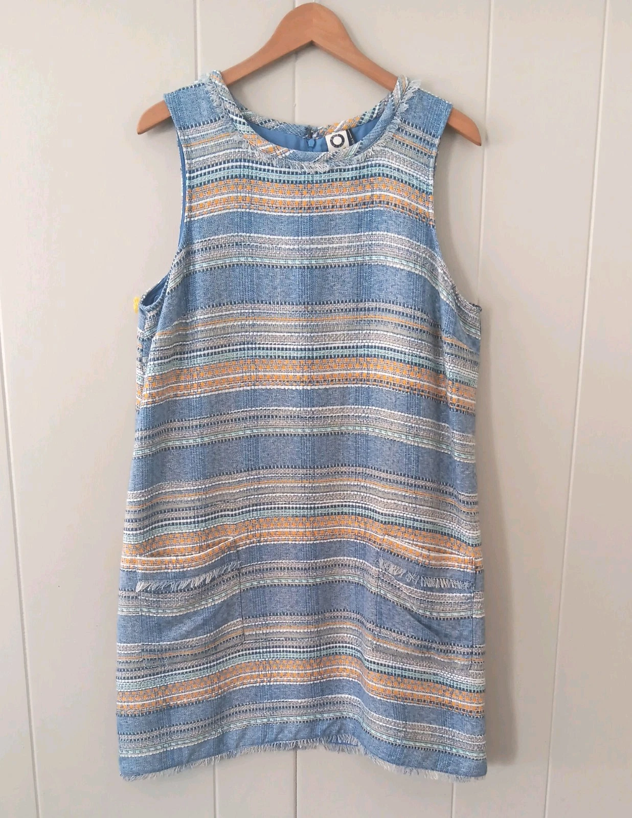 Anthropologie Akemi Kin Dress Tweed Sleeveless Shift Sz 16 Striped Classic
Opens in a new window or 