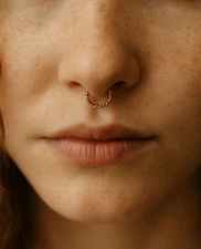 6mm 18ga Snug Fake Septum Ring Economy  shipping Internazional.