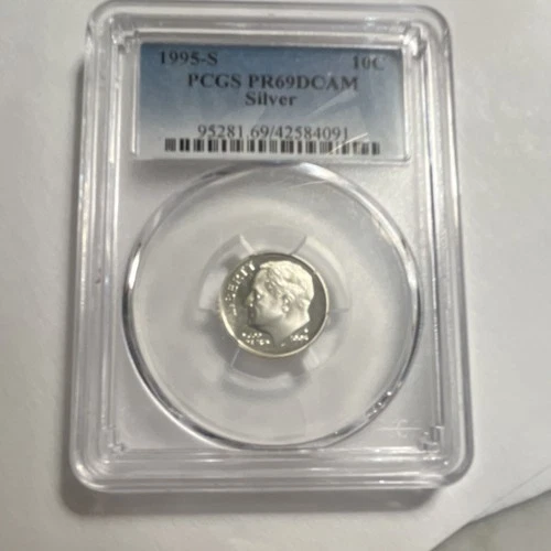 1995-S Roosevelt Dime PCGS PR69DCAM Silver Proof San Francisco 10C