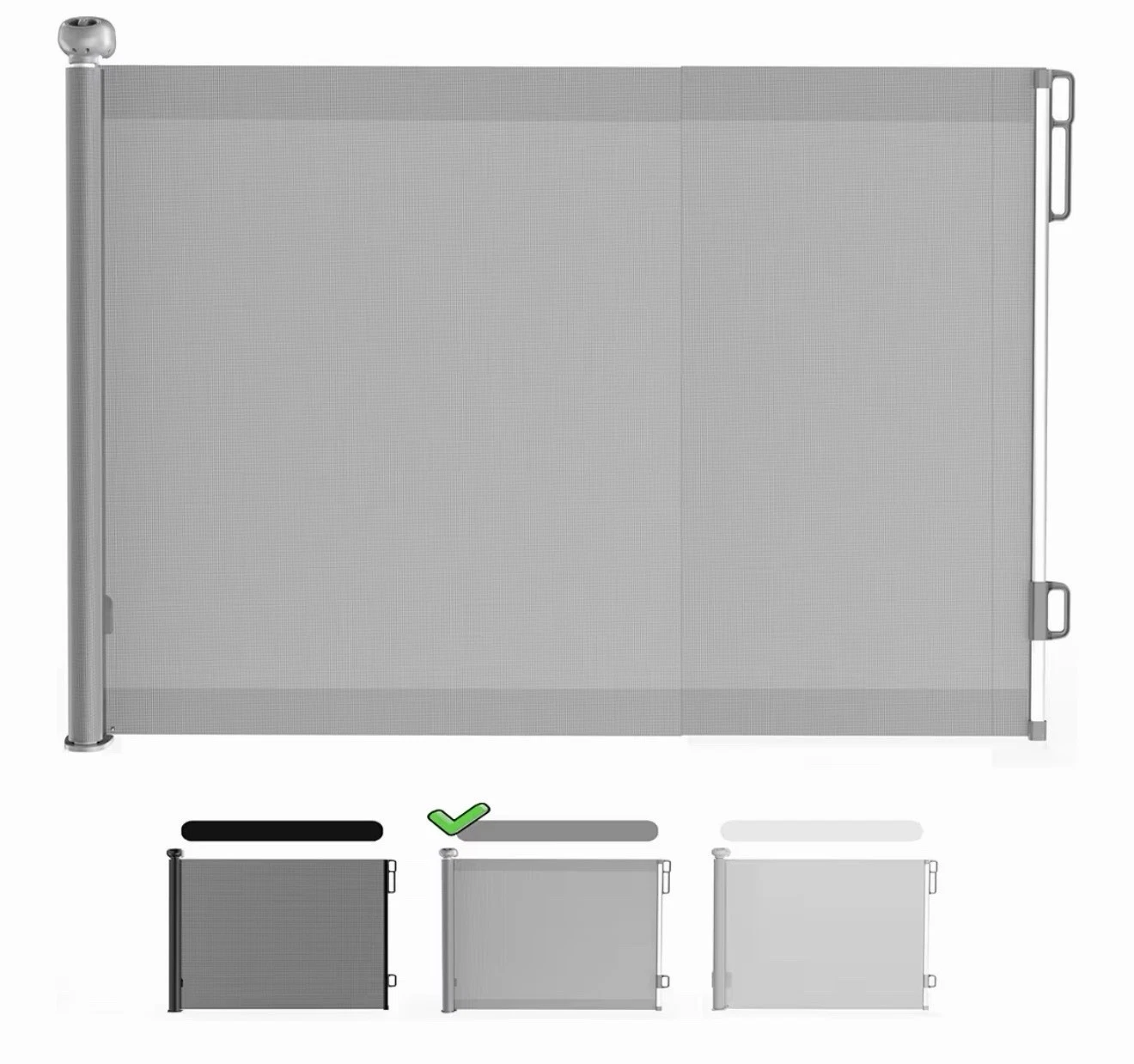 Retractable Baby Gate for Stairs and Doorways, 34”x55”