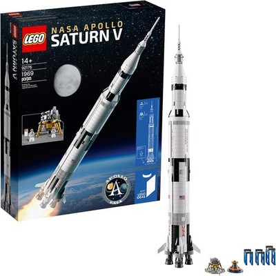 LEGO Ideas NASA Apollo Saturn V Bausatz Spielzeug 1969 Teile Modell 21309