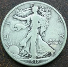 US 1918 Walking Liberty Half  **