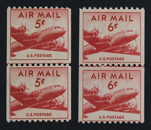 CKStamps: US Stamps Collection Scott#C37 Mint LH OG #C41 Mint NH OG