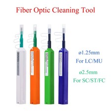 Fiber Cleaner 2.5mm Universal Fiber Optic Cleaning Pen for FC, SC, ST Connector