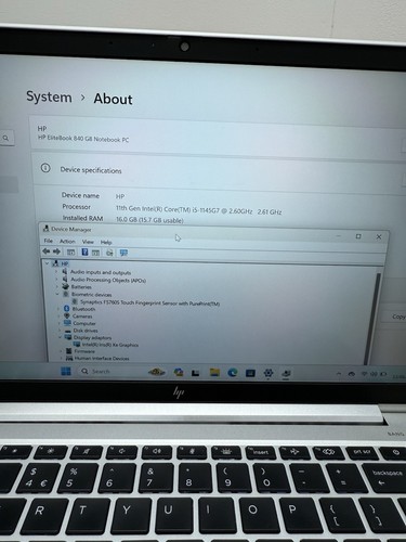 HP EliteBook 840 G8 Laptop Intel i5 16GB RAM 256GB SSD FHD IPS Backlit - 4-Cores - Photo 4/18