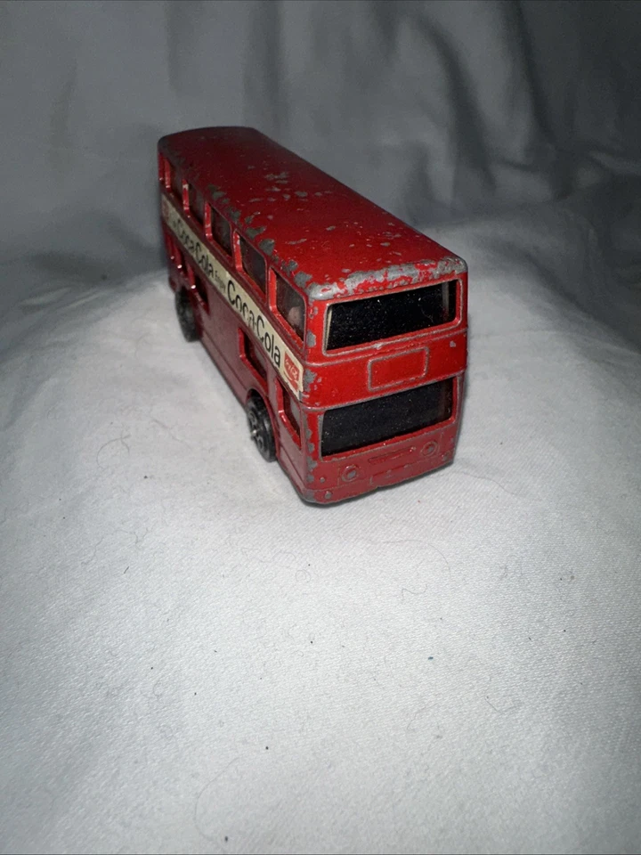 VTG CORGI JUNIOR Coca Cola DAIMLER FLEETLINE BUS DIE CAST DOUBLE DECKER BRITAIN - Image 2 of 4