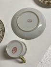 Noritake Demitasse Cups And Saucers, Hand Painted Gold Enamel On Porcelain — photo 8