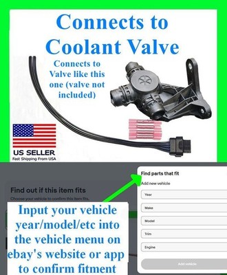 for Tesla 2021+ X S Coolant Control Valve Connector Plug Wiring Pigtail Harness