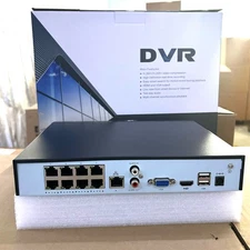 VIKYLIN 8Channel 8POE 12MP 4K Network Video Recorder Vikylin 8CH NVR Plug&Play