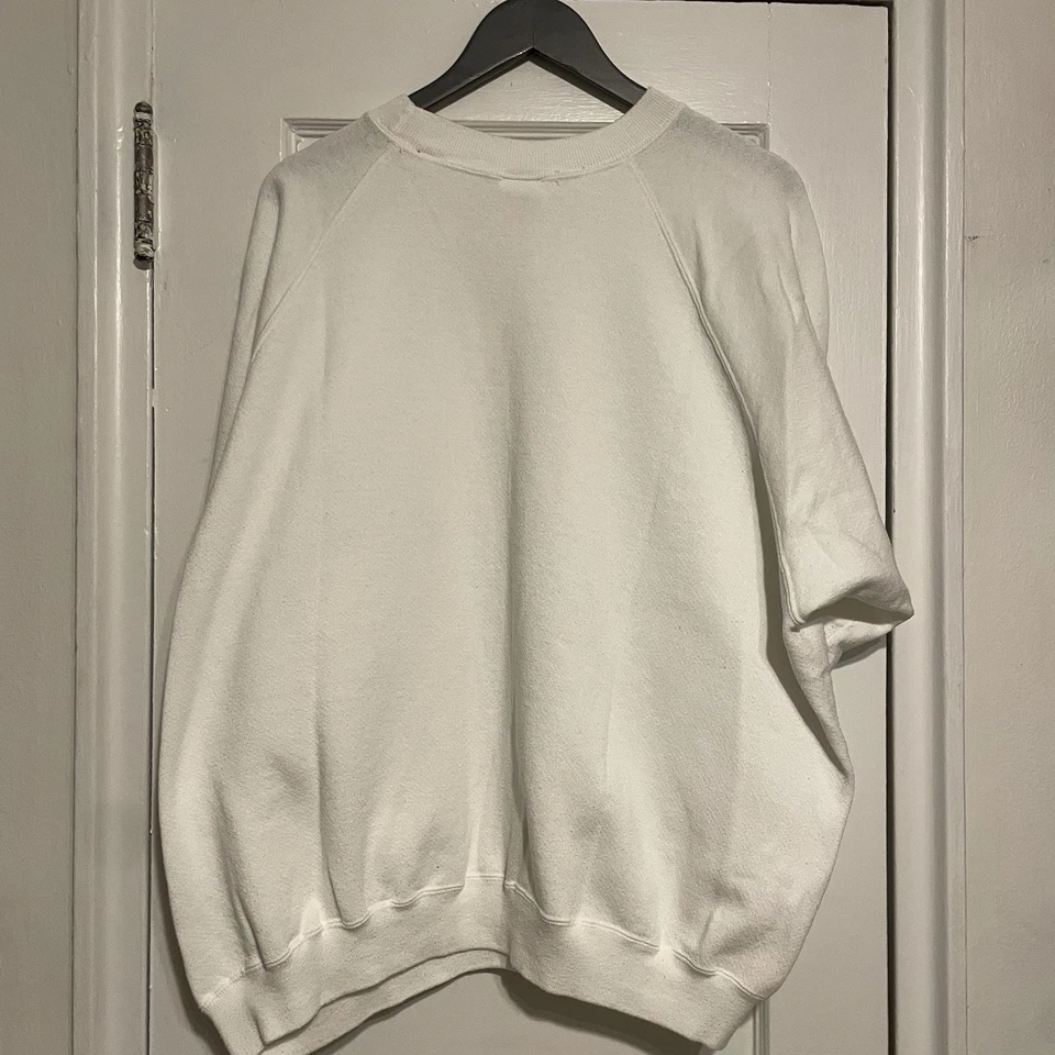 Sudadera vintage años 90 Just My Size en blanco para mujer cuello redondo 3XL Foto 3 de 3